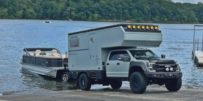 Adv Mobil Camper Pontoon Boat Launch