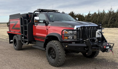 Chevy Red Firetruck Haysfireandrescue Prairierangerbrushtruck