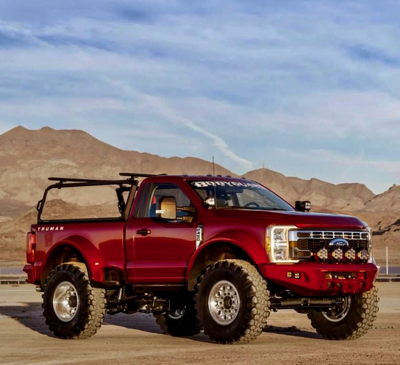 F450 Severe Duty Super Singles Red Truck