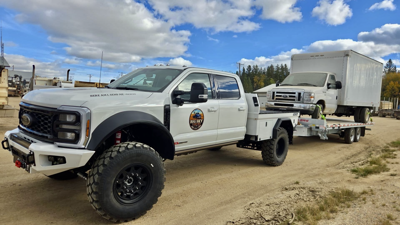 Ford F 450 Recoil Bed Liquid Spring With A Grid Iron Bumper 2