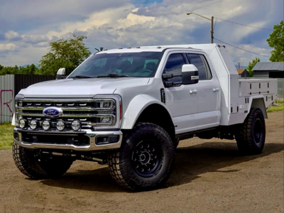 Ford F 450 White With A Bowen Custom Bed