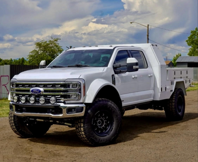 Ford F 450 White With A Bowen Custom Bed