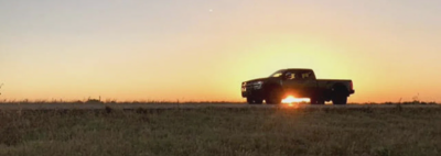Ford Super Duty Sunset Silhouette Field