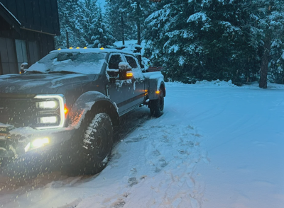 Gray Super Duty Snow Dusk Headlights