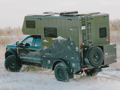 Grid Expedition Camper Green Winter