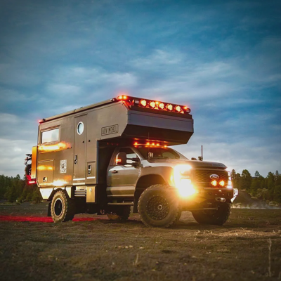 Host Camper Steps Deployed