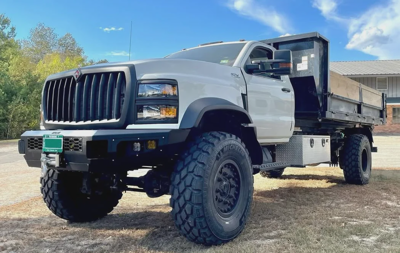 International Cv Dump Truck Gray