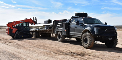 Oilfield Service Truck 44 Inch Super Single Conversion