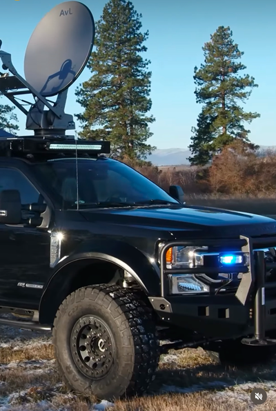 Radar Satellite Military Service Truck