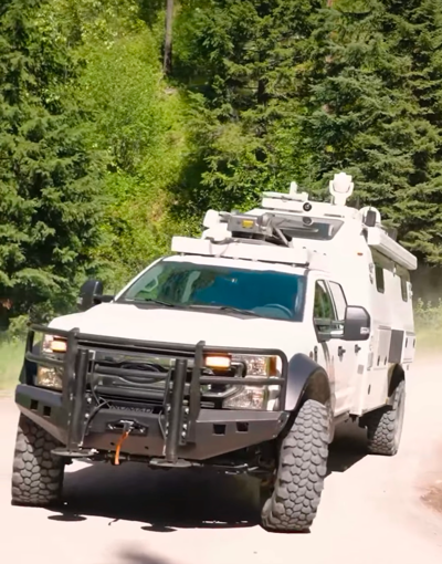 Satellite Radar Service Truck