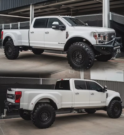 White Super Duty Dually Comparison